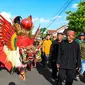 Ritual adat Ider Bumi yang dilakukan masyarakat desa kemiren setiap hari ke dua Hari Raya Idul Fitri (Istimewa)