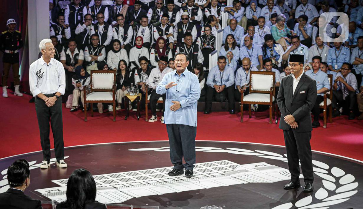 Komisi Pemilihan Umum (KPU) akan menggelar lima kali debat capres-cawapres pada 12 Desember 2023 hingga 4 Februari 2024. (Liputan6.com/Faizal Fanani)