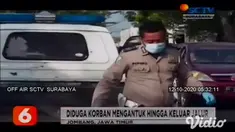 Trio Cahyono, seorang pemotor asal Banyuwangi tewas setelah menabrak truk muatan pasir di Jalan Raya Nurcholish Madjid, Tunggorono, Jombang.