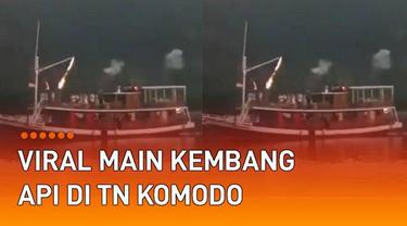 Belakangan warganet dihebohkan video aksi tak terpuji rombongan wisatawan. Terjadi di sebuah kapal phinisi yang bersandar di Pulau Kalong TN Komodo. Sejumlah wisatawan menembakkan kembang api ke udara.