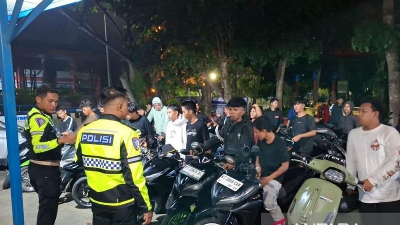 Satlantas Polresta Samarinda Sita 32 Motor Balap Liar, Tegaskan Komitmen Jaga Kamseltibcarlantas
