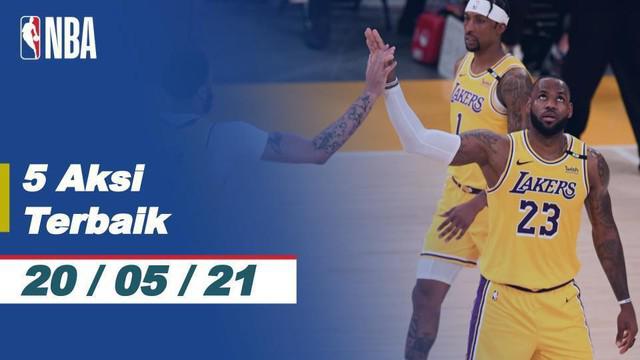 Berita Video 5 Aksi Terbaik NBA 20 Mei 2021, Salah Satunya Three Point Memukau dari LeBron James