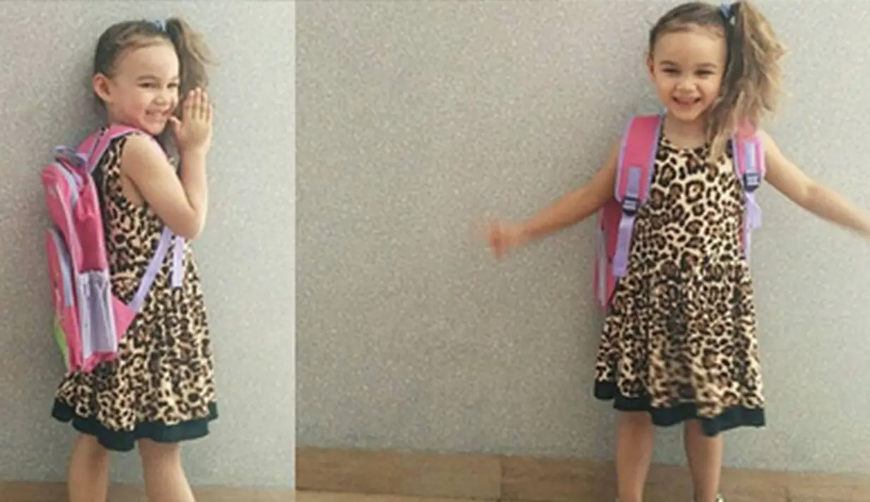 Sekilas Chloe dan Isabella terlihat mirip terutama rambut mereka yang sama-sama panjang. (Via Instagram/@melaney_ricardo)