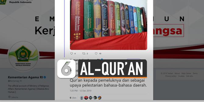 VIDEO: Al-Qur'an Sudah Diterjemahkan ke 21 Bahasa Daerah Indonesia