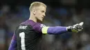 Joe Hart - Kiper berusia 34 tahun ini pernah merasakan kejayaan dan meraih trofi bersama Manchester City. Namun kedatangan Pep Guardiola membuat sang pemain tersingkir dan akhirnya berlabuh ke Torino. Di Italia Joe Hart seperti kehilangan kesaktiannya. (AFP/Oli Scarff)