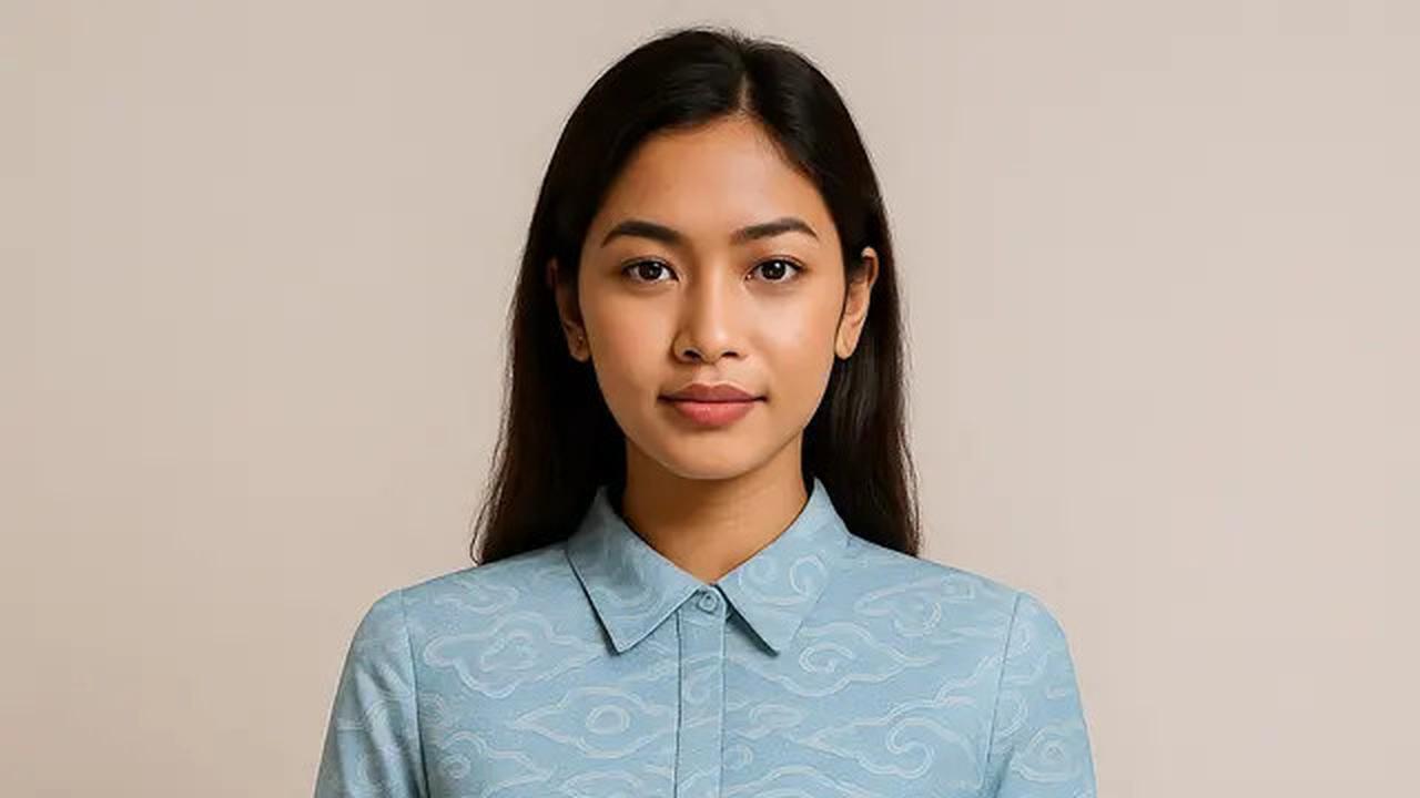 7 Model Batik Lengan Lonceng Dua Tingkat Pastel untuk Kerja, Anggun tapi Tetap Profesional