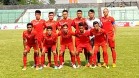 Timnas U-19 Indonesia saat berlaga melawan Persib Bandung U-21 (Faisal R Syam/Liputan6.com)