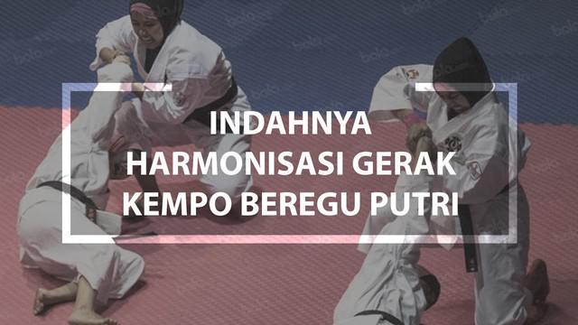 Video keindahan gerakan kempo pada nomor beregu putri. Tim putri DKI Jakarta berhasil meraih medali emas di PON 2016 Jawa Barat.