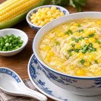 Resep Sup Telur ala Chinese Restaurant dengan Jagung Manis (AI Generated)