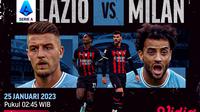 Jadwal dan Live Streaming Serie A : Lazio Vs Milan di Vidio, 25 Januari 2023. (Sumber : dok. vidio.com)