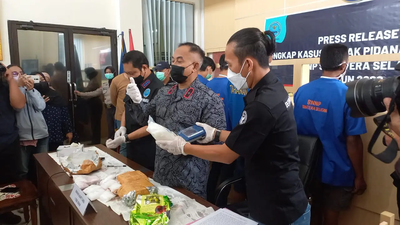 Modus Jaringan Antarprovinsi Edarkan Narkoba di Sumsel