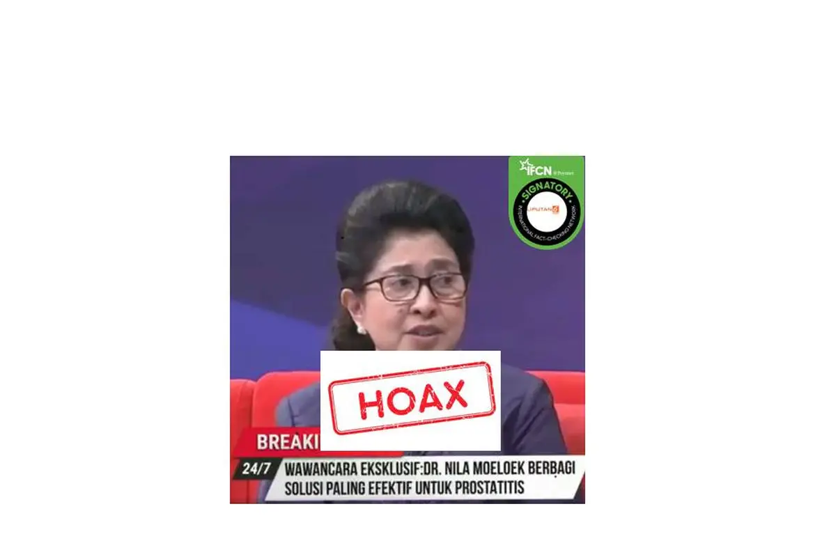 Cek fakta mantan Menkes Nila Moeloek promosikan obat prostat