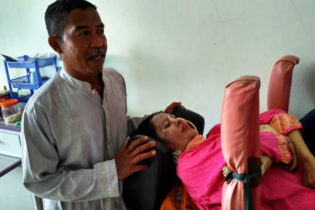 Pasien penderita kelumpuhan