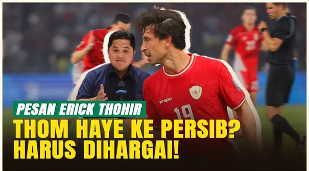 Thom Haye resmi berseragam Persib Bandung untuk BRI Liga 1 2025/2026. Kehadirannya langsung mendapat respons dari Ketua Umum PSSI, Erick Thohir. Ia menegaskan bahwa pemain diaspora Timnas Indonesia yang tampil di Liga 1 layak mendapat apresiasi penuh...