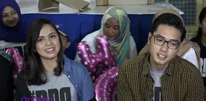 Berita bahagia datang dari pasangan Nycta Gina dan Rizky Kinoz yang sedang menanti anak pertamanya. Memasuki usia kandungan tiga bulan, Rizky Kinoz sebagai seorang suami menjadi ekstra sabar melayani segala keinginan istri.