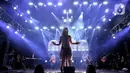 Bertaut, Berpayung Tuhan, dan Semua Aku Dirayakan menjadi hits Nadin Amizah yang paling ditunggu penggemarnya di gelaran KapanLagi Buka Bareng BRI Festival 2025. (Liputan6.com/Angga Yuniar)