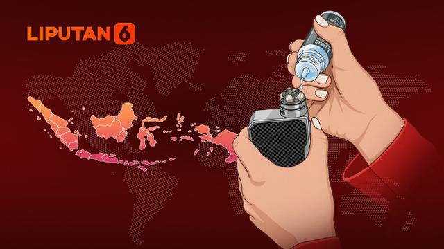 Infografis 10 Negara Pengguna Vape Terbanyak di Dunia dan Peringkat Provinsi di Indonesia