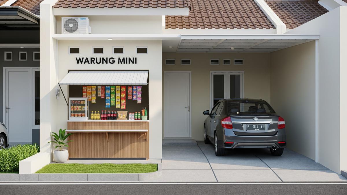 7 Inspirasi Warung Mini di Rumah Type 45 yang Tetap Rapi dan Tidak Mengganggu Parkiran