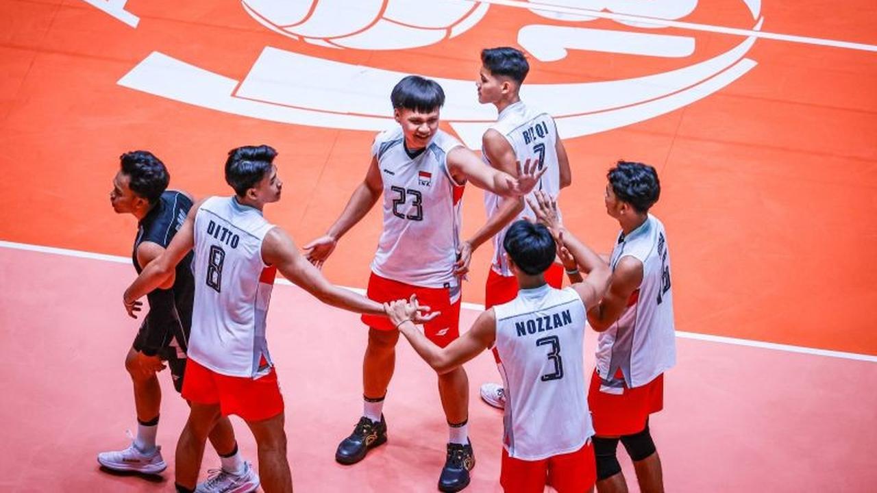Timnas Voli Putra Indonesia U18 Curi Satu Set dari Tuan Rumah China di Kejuaraan Asia