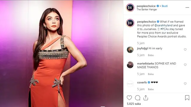 Sarah Hyland People's Choice Awards 2019