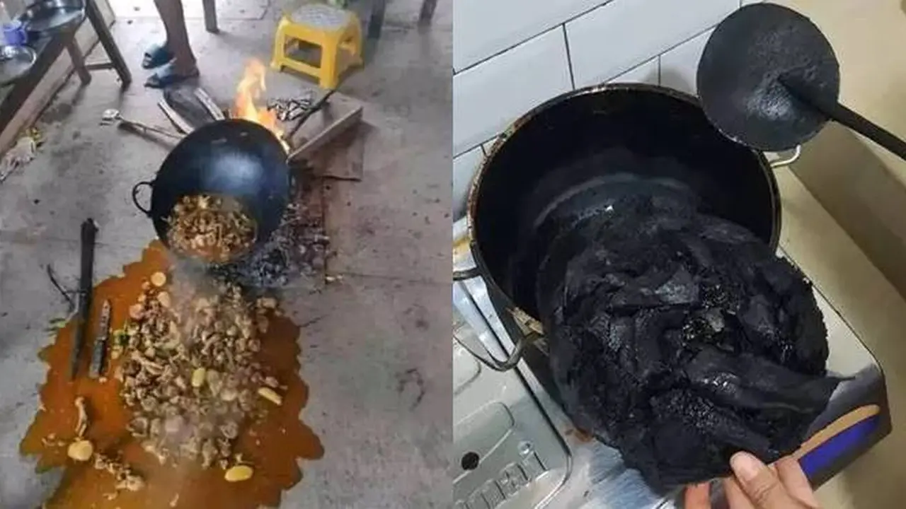 7 Potret Momen Apes Saat Masak Daging Kurban Ini Bikin Nangis