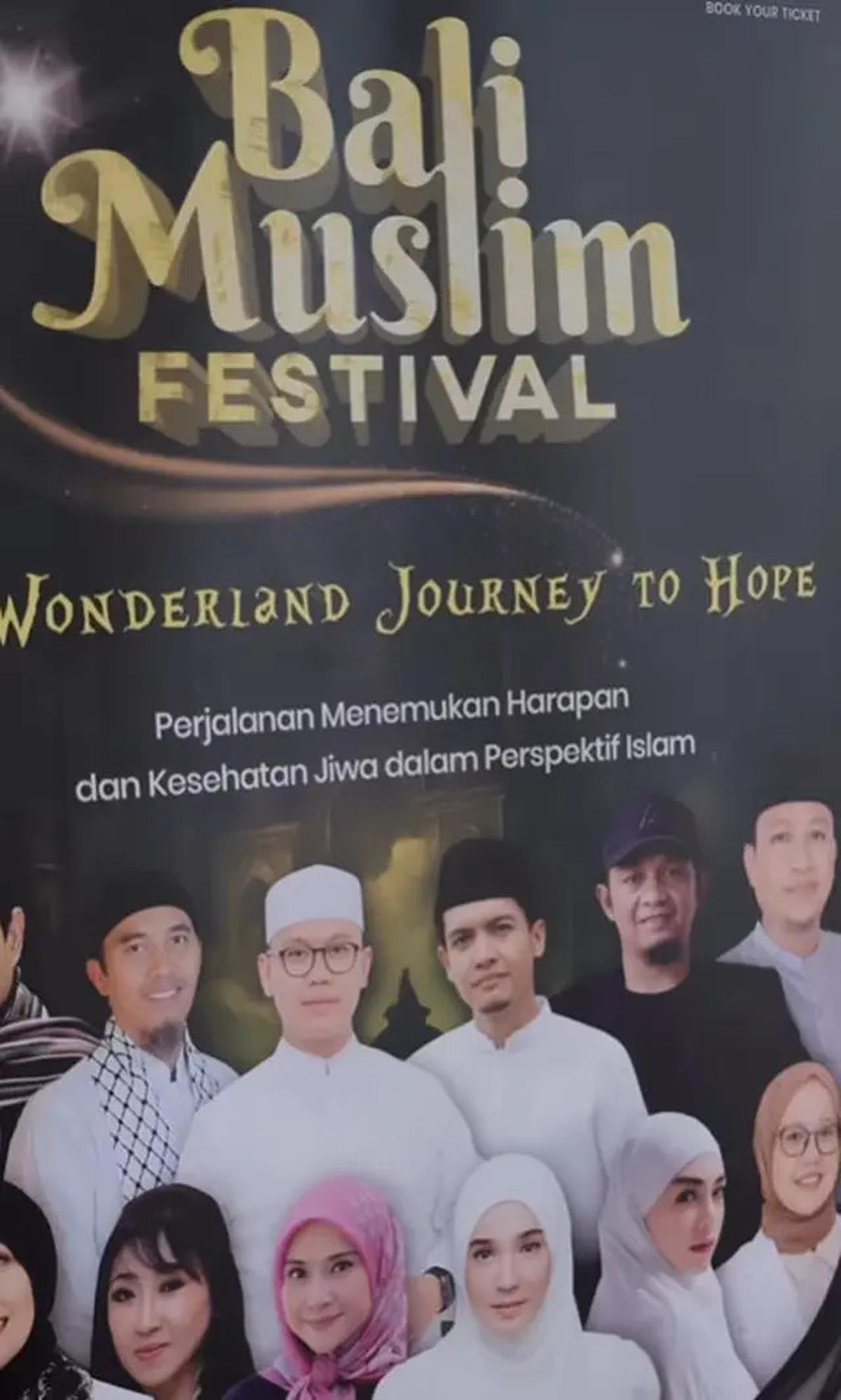 8 Potret Celine Evangelista Pakai Gamis Putih saat Jadi Bintang Tamu di Kajian Bali Muslim Festival, Angggun dan Memukau