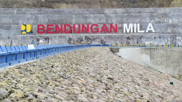 Kementerian PUPR terus terus meningkatkan jumlah tampungan air di Indonesia, termasuk di Kawasan Timur Indonesia melalui pembangunan bendungan. Dok Kementerian PUPR
