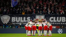 RB Leipzig berhasil melaju ke babak perempat final Liga Champions 2019-2020 usai menyingkirkan Tottenham Hotspur dengan kemenangan agregat 4-0. (AFP/Odd Andersen)