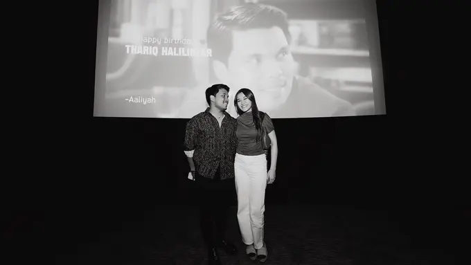 Momen ulang tahun Thariq Halilintar. [Foto: Instagram/aaliyah.massaid]