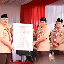 Sekretaris Daerah (Sekda) Kabupaten Tangerang, Mochamad Maesyal Rasyid bersama Bupati Ahmed Zaki Iskandar dalam suatu acara. (Istimewa)