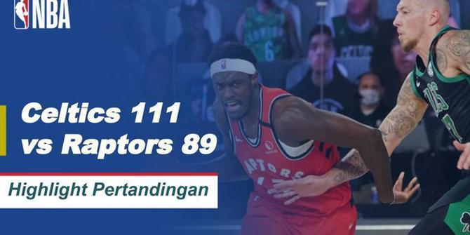 VIDEO: Highlights NBA, Boston Celtics Kalahkan Toronto Raptors 111-89