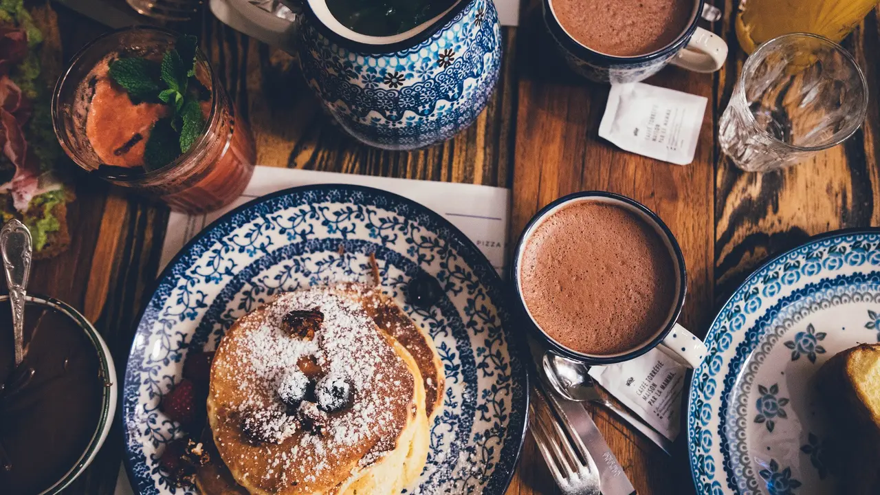 Chocolate protein pancakes