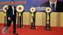 Gubernur Jambi, Zumi Zola saat menghadiri acara pembukaan Rapimnas BM PAN 2016, Jakarta, Jumat (8/4). Agenda Rapimnas tersebut untuk memilih  Ketua Umum BM PAN yang baru. (Liputan6.com/Johan Tallo)