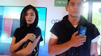 Peluncuran Oppo F5 Dashing Blue di Bali, Kamis (8/2/2018). Liputan6.com/ Andina Librianty