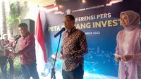 Sekretaris Kementerian Investasi/BKPM Ikmal Lukman di acara peluncuran Peta Peluang Investasi (PPI) 2022 di Conrad Hotel, Bali, Jumat (16/12/2022).