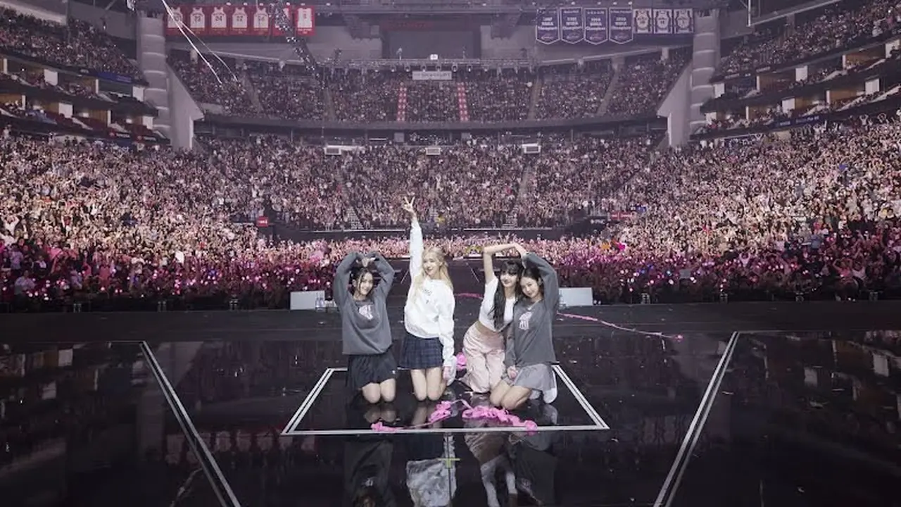 Blackpink saat konser, dokumen twitter Blackpink