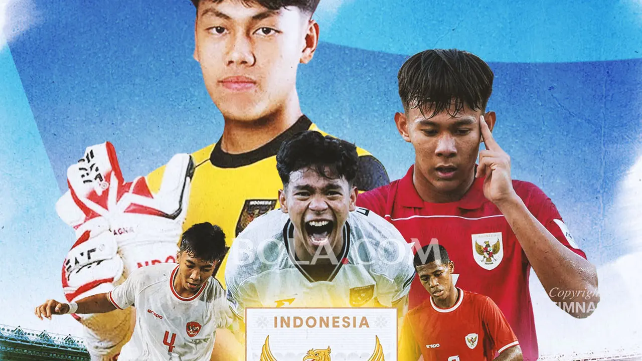 Timnas Indonesia U-17 - Dafa Al Gasemi, Putu Panji, Evandra Florasta, Fadly Alberto, Zahaby Gholy