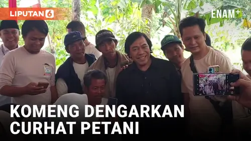 VIDEO: Komeng Ditemani Dicky Candra Temui Petani di Tasikmalaya