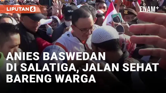 Anies Baswedan Jalan Sehat Bareng Warga Salatiga