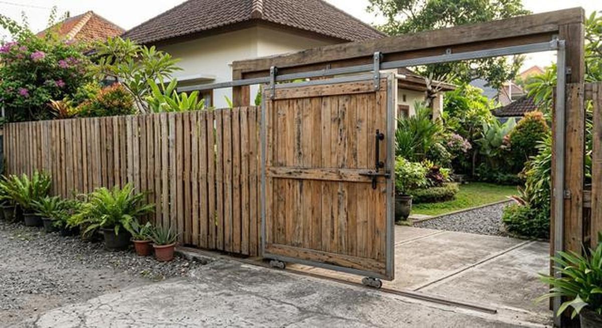 7 Ide Pagar Rumah dari Kayu Palet Bekas yang Estetik dan Ramah Lingkungan