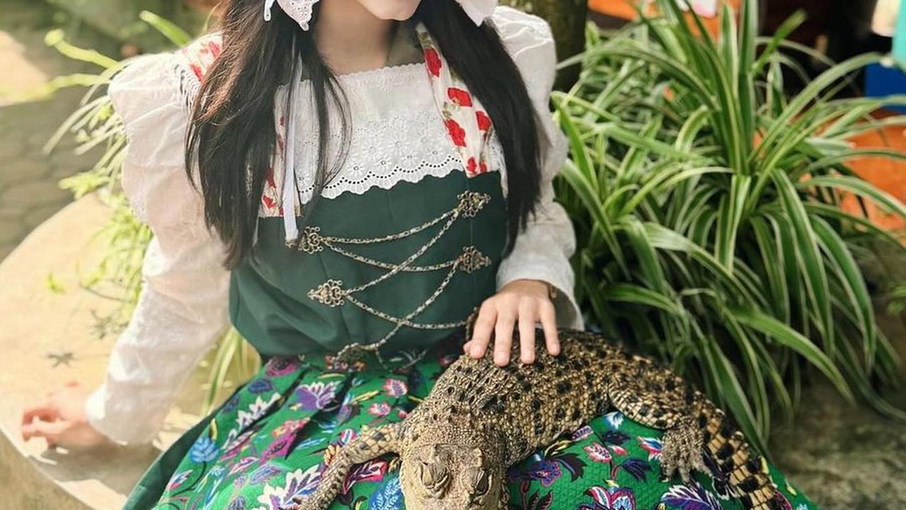 Memeluk Seekor Buaya Kecil