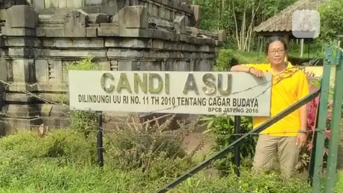 Hangno Hartono, peneliti budaya Jawa dari Yayasan Cahaya Nusantara Yogyakarta menggunakan pola ziarah untuk memahami peradaban lama (foto: Liputan6.com / edhie prayitno ige)