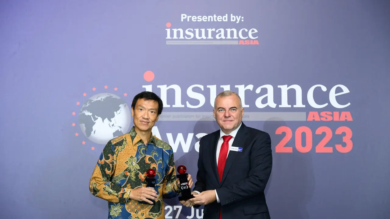 Great Eastern Life Indonesia meraih penghargaan ESG Initiatives of the Year – Indonesia dalam Insurance Asia Award 2023—penghargaan bergengsi skala Asia Pasifik. (Dok Great Eastern)