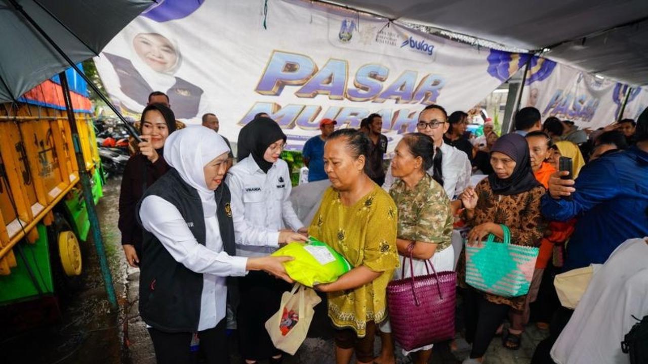 Gubernur Khofifah: Pasar Murah Idul Adha Jatim Efektif Kendalikan Harga Pangan