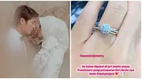 Detail cincin Lesty dan Billa yang bertahta berlian. (Sumber: Instagram/@lestykejora/@passionjewelry)