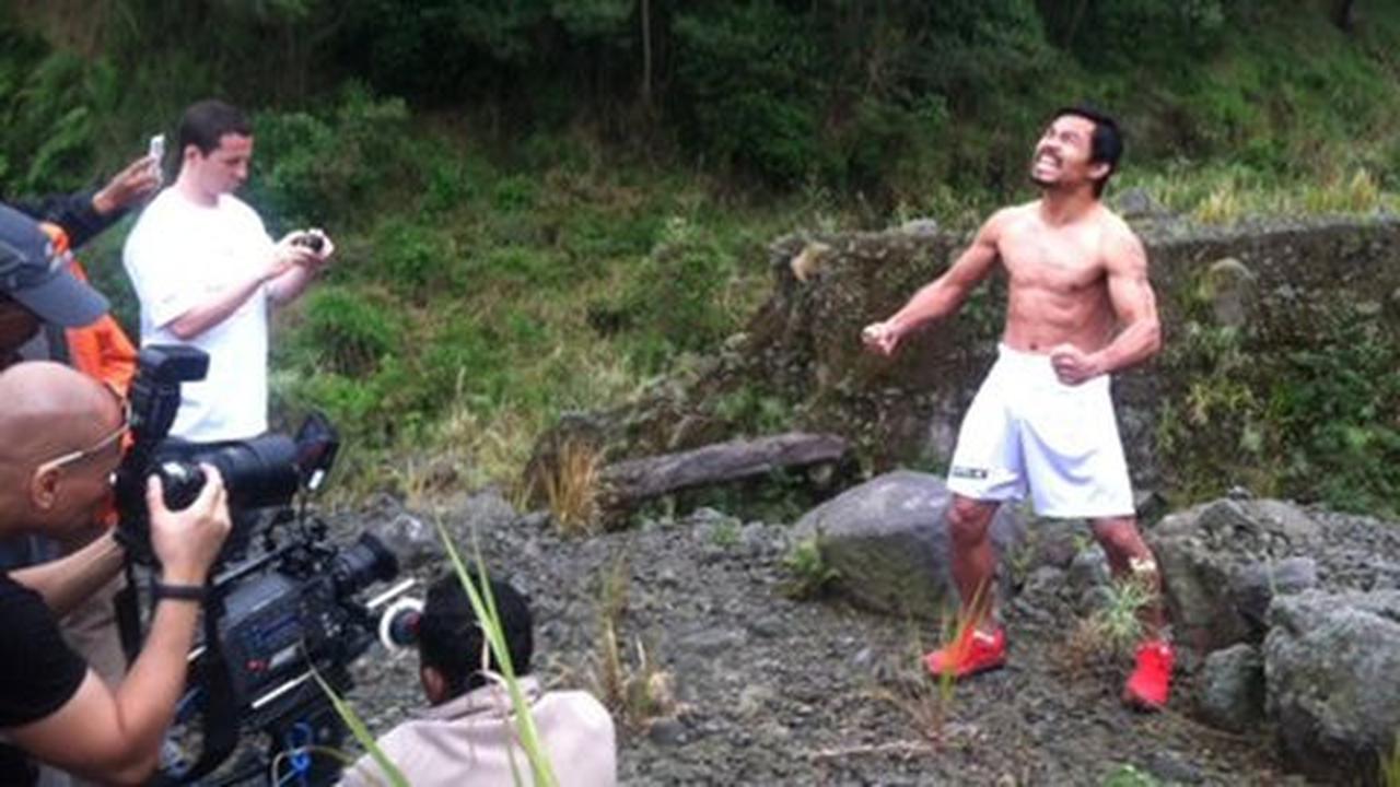 Syuting iklan jamu di Merapi, Pacquiao kedinginan
