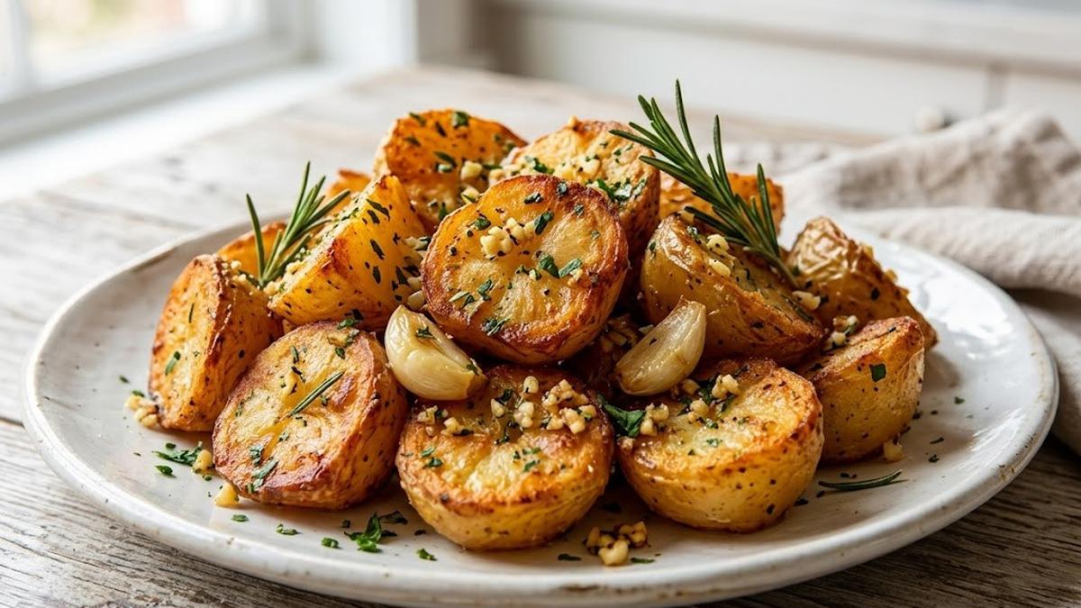 Resep Kentang Panggang Bumbu Bawang Putih, Renyah di Luar dan Lembut di Dalam