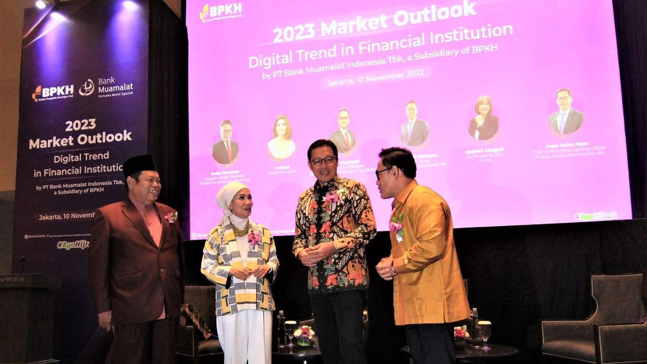 Bank Muamalat menggelar Market Outlook 2023 dengan tema Digital Trend in Financial Institution sebagai sarana berbagi pengetahuan sesama pelaku industri dan wujud apresiasi atas loyalitas nasabah.