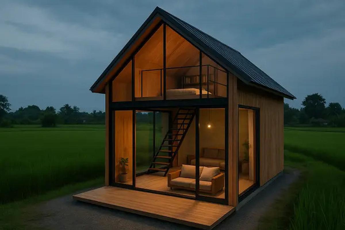 10 Model Rumah Mungil di Desa dengan Mezzanine Minimalis, Sudut Kecil Ini Auto Jadi Tempat Favorit