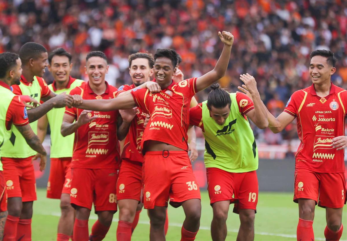 FOTO: Persija Jakarta Menang Dua Gol Tanpa Balas atas Persijap Jepara